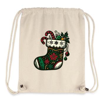 Christmas Stocking - Stanley/Stella Recycled Gym Bag - natural - Front
