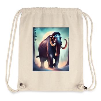 Majestätisches Mammut - Stanley/Stella recycelter Gym Bag - Naturweiß - Vorne