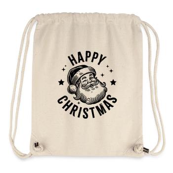 Happy Christmas Santa - Stanley/Stella Recycled Gym Bag - natural - Front