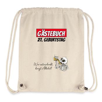 27th Birthday Guestbook Signatures Alcohol - Stanley/Stella Recycled Gym Bag - natural - Front