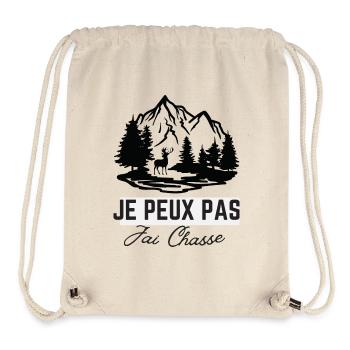 Ich kann nicht, ich habe gejagt - Stanley/Stella recycelter Gym Bag - Naturweiß - Vorne