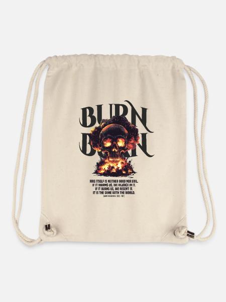 Burn Burn - Stanley/Stella recycelter Gym Bag - Naturweiß