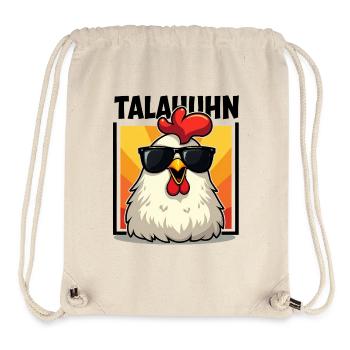 TALAHUHN Lustiger Spruch Meme Deutsch Rap Straße - Stanley/Stella recycelter Gym Bag - Naturweiß - Vorne