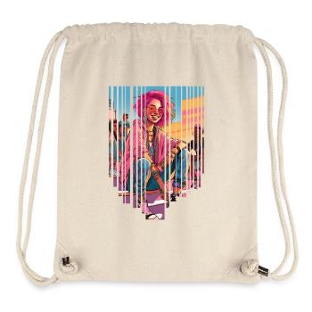girl girlie wild punk freestyle love peace style - Stanley/Stella recycelter Gym Bag - Naturweiß - Vorne
