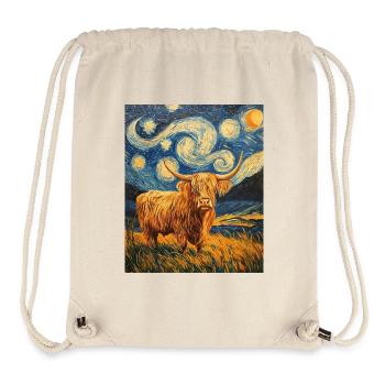 Highland Cow - Stanley/Stella Recycled Gym Bag - natural - Front