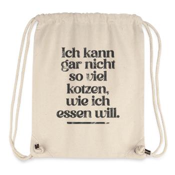 FUNNY VOMITING QUOTE REVERSED :) - Stanley/Stella Recycled Gym Bag - natural - Front