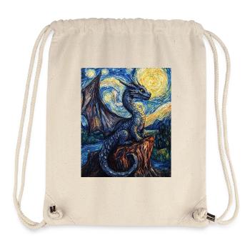Drache Drachen Dragon Van Gogh Style Starry Night - Stanley/Stella Recycled Gym Bag - natural - Front