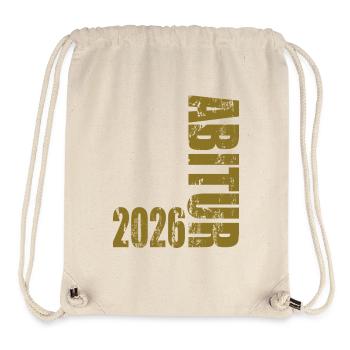 Abitur 2026 - Stanley/Stella recycelter Gym Bag - Naturweiß - Vorne