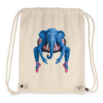 BALLERINA-ELEFANT – Tiere - Stanley/Stella recycelter Gym Bag - Naturweiß - Vorne