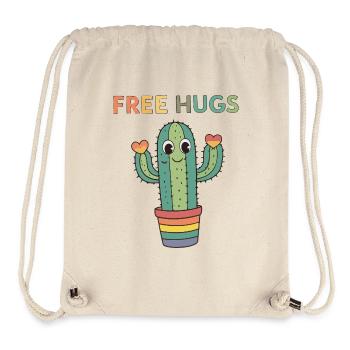 Cactus Rainbow Cuddles - Stanley/Stella Recycled Gym Bag - natural - Front