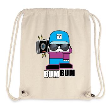 BoomBox Buddy Retro Tee - Stanley/Stella Recycled Gym Bag - natural - Front