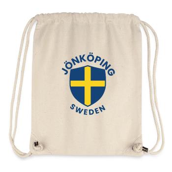 Jönköpinger Schild Schwedisches Kreuz - Stanley/Stella recycelter Gym Bag - Naturweiß - Vorne