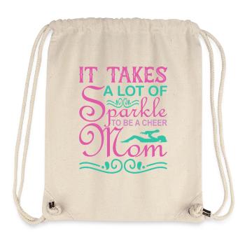 Il faut de l’éclat pour être un t-shirt de maman de pom-pom girls - Sac à cordon recyclé Stanley/Stella - blanc naturel - Devant