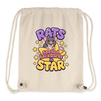 Pet Rat: The Little Kawaii Star - Stanley/Stella Recycled Gym Bag - natural - Front