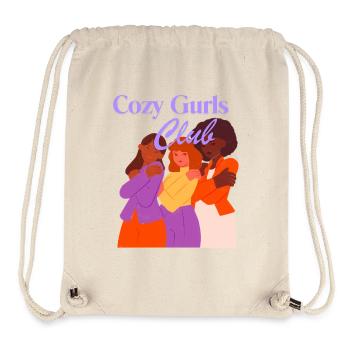 Cozy Girls Club Warm Aesthetic Girl Power - Stanley/Stella recycelter Gym Bag - Naturweiß - Vorne