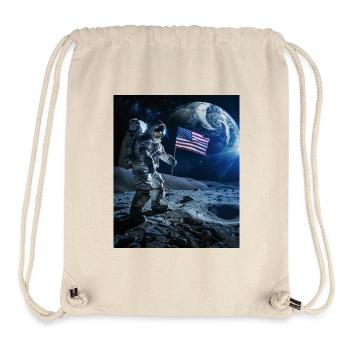 Astronaut - Stanley/Stella recycelter Gym Bag - Naturweiß - Vorne