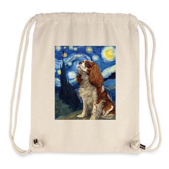 Cavalier King Charles Spaniel - Stanley/Stella recycelter Gym Bag - Naturweiß - Vorne