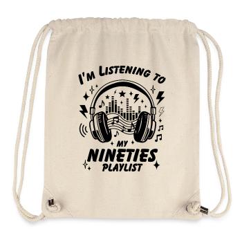 Ich höre meine Neunziger-Playlist - Stanley/Stella recycelter Gym Bag - Naturweiß - Vorne