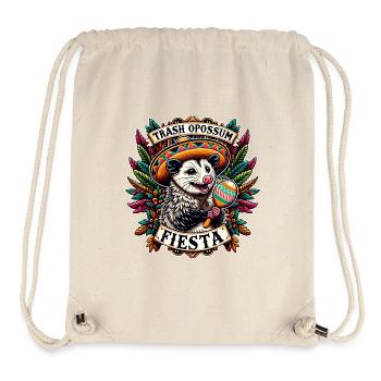 Funny opossum with sombrero and maracas - Stanley/Stella Recycled Gym Bag - natural - Front
