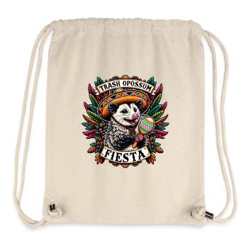 Funny opossum with sombrero and maracas - Stanley/Stella Recycled Gym Bag - natural - Front