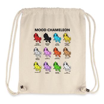 Mood Moody Caméléon Personnages Drôles d’animaux - Sac à cordon recyclé Stanley/Stella - blanc naturel - Devant