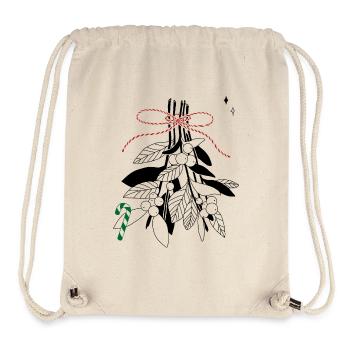 Zweige mit Schneebeeren - Stanley/Stella recycelter Gym Bag - Naturweiß - Vorne
