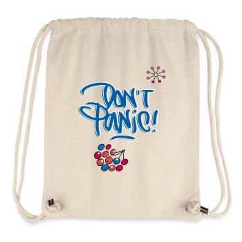 Don't Panic - Stanley/Stella recycelter Gym Bag - Naturweiß - Vorne