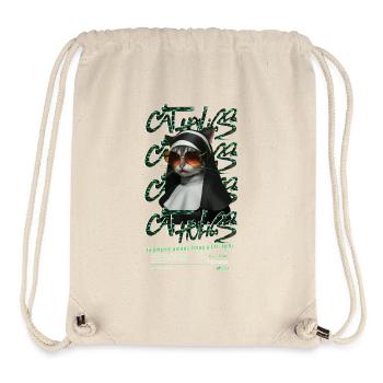 Cat-holics - Nature Vibes and Urban Style - Stanley/Stella recycelter Gym Bag - Naturweiß - Vorne