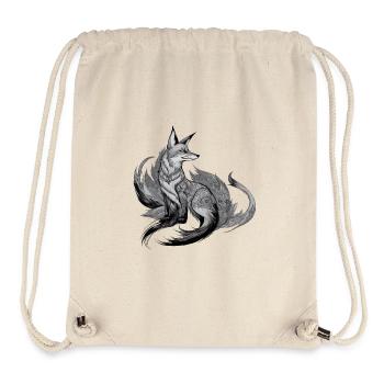 Fuchs Mandala Zeichnung komplexe Natur Wildnis - Stanley/Stella recycelter Gym Bag - Naturweiß - Vorne