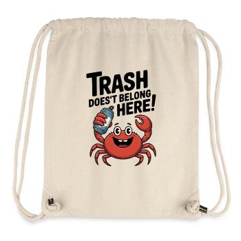 No garbage belongs here cancer - Stanley/Stella Recycled Gym Bag - natural - Front