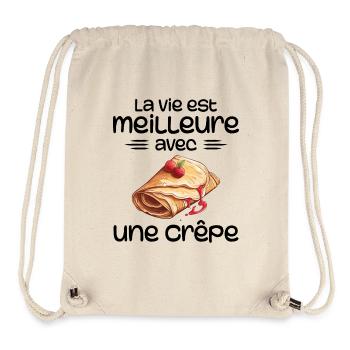 Crêpes Bretagne humour crepe - Stanley/Stella Recycled Gym Bag - natural - Front