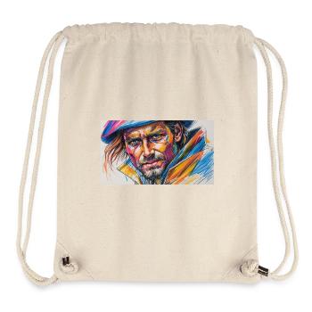 Colorful Urban Adventurer Portrait - Stanley/Stella Recycled Gym Bag - natural - Front