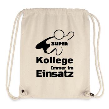 Super Kollege Geschenk - Stanley/Stella recycelter Gym Bag - Naturweiß - Vorne