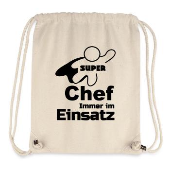 Super Chef Geschenk - Stanley/Stella recycelter Gym Bag - Naturweiß - Vorne