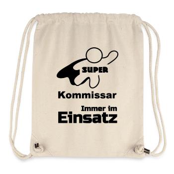 Super Kommissar Geschenk - Stanley/Stella recycelter Gym Bag - Naturweiß - Vorne