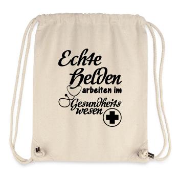 Gesundheitswesen Helden Medizin, Geschenk - Stanley/Stella recycelter Gym Bag - Naturweiß - Vorne