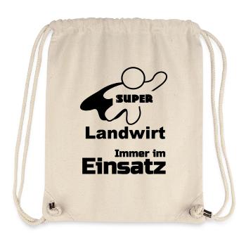 Super Landwirt Geschenk - Stanley/Stella recycelter Gym Bag - Naturweiß - Vorne