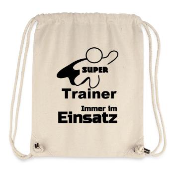 Super Trainer, Sport, Verein, Geschenk - Stanley/Stella recycelter Gym Bag - Naturweiß - Vorne