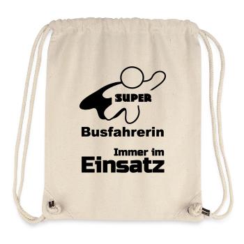 Super Busfahrerin, Bus, Verkehr, Beruf, Geschenk - Stanley/Stella recycelter Gym Bag - Naturweiß - Vorne