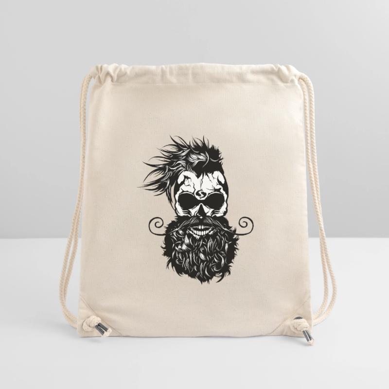 Kopf des Todes Hipster Schädel Bart Bart Schnurrbart s Stanley/Stella recycelter Gym Bag
