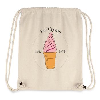 Crème glacée - Sac à cordon recyclé Stanley/Stella - blanc naturel - Devant