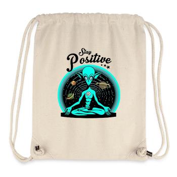 Stay Positive - Stanley/Stella Recycled Gym Bag - natural - Front