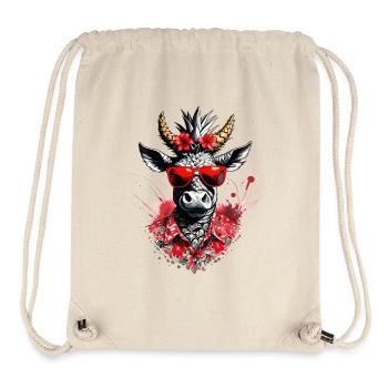 Festayre, féria et taureau fun, pour faire la fête - Sac à cordon recyclé Stanley/Stella - blanc naturel - Devant