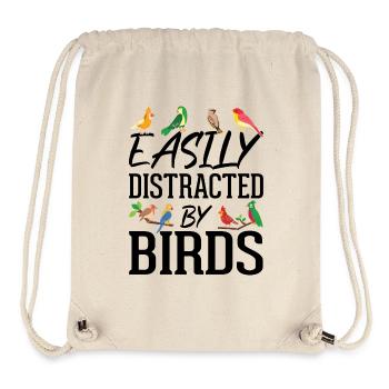 Easily Distracted by Birds - Stanley/Stella Recycled Gym Bag - natural - Front