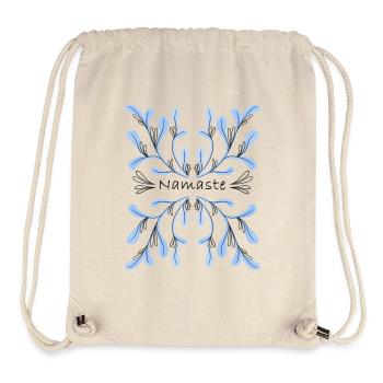 Yoga Light Blue - Stanley/Stella recycelter Gym Bag - Naturweiß - Vorne
