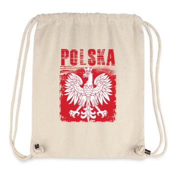 Pologne - Sac à cordon recyclé Stanley/Stella - blanc naturel - Devant