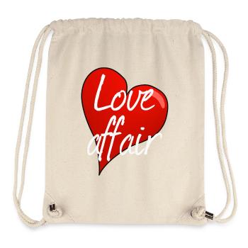 LOVE AFFAIR - Stanley/Stella recycelter Gym Bag - Naturweiß - Vorne
