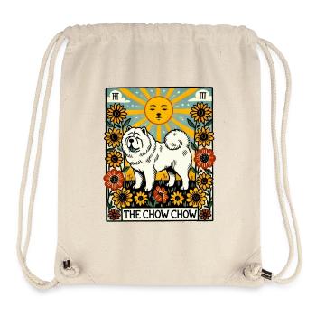 La carte de tarot Chow Chow Dog - Sac à cordon recyclé Stanley/Stella - blanc naturel - Devant