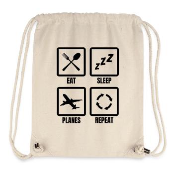 Flugzeug Enthusiast - Stanley/Stella recycelter Gym Bag - Naturweiß - Vorne