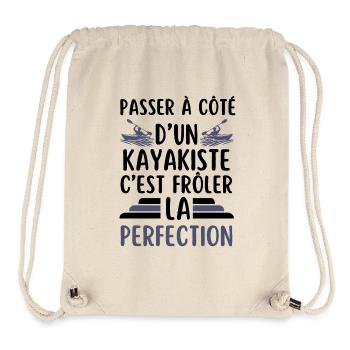 Kayak kayakiste - Sac à cordon recyclé Stanley/Stella - blanc naturel - Devant